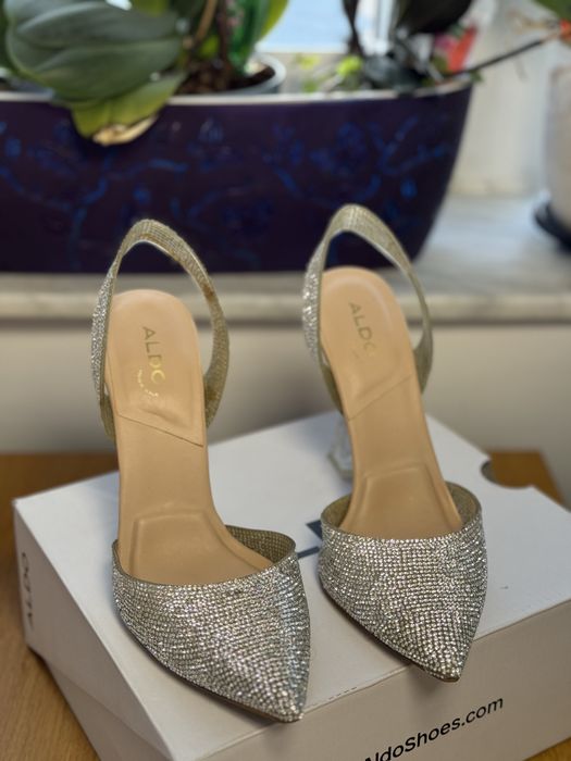 ALDO - Pantofi eleganti cu strassuri gri