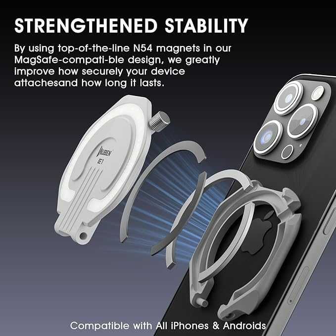 Магнитна LED Лампа за Телефон / Фенер Wuben E1 (MagSafe) - 300 Лумена