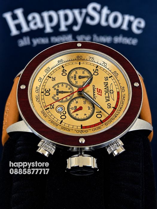INVICTA S1 Rally Classic Brown 49 mm, Инвикта нов ръчен часовник