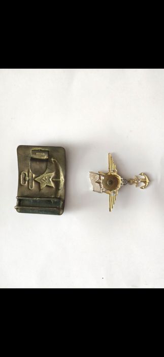 Пряжка на флотский ремень.