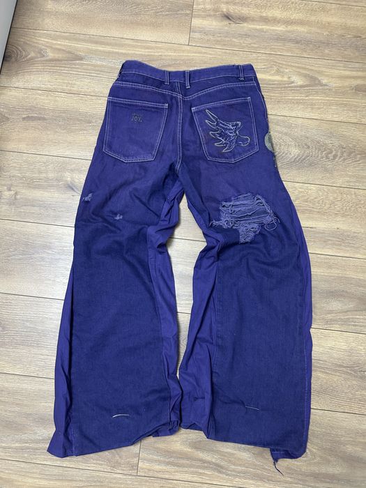 джинсы ручной работы