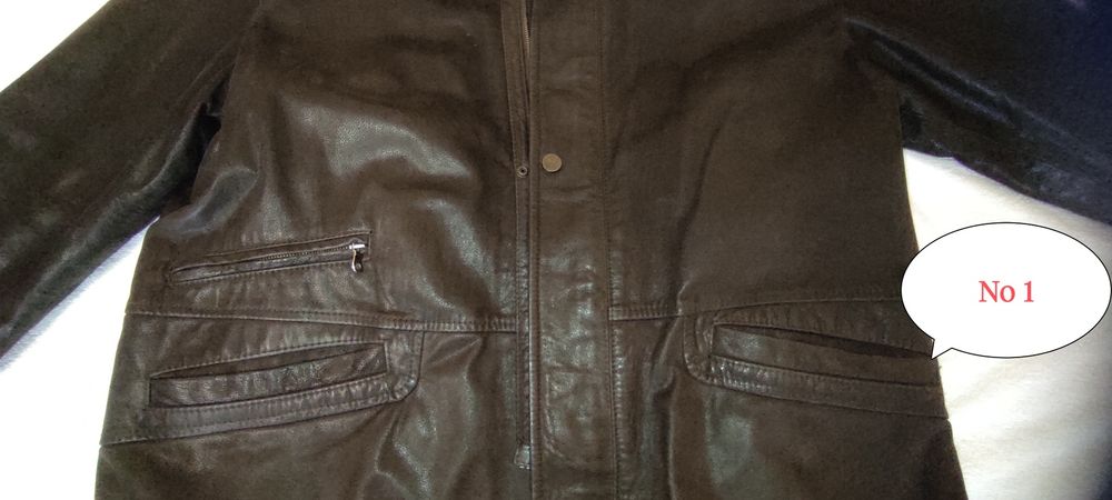 3 бр.мъжки якета естествена кожа