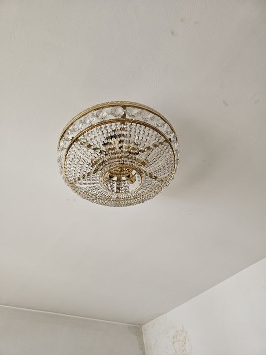 2 люстры Чешский хрусталь