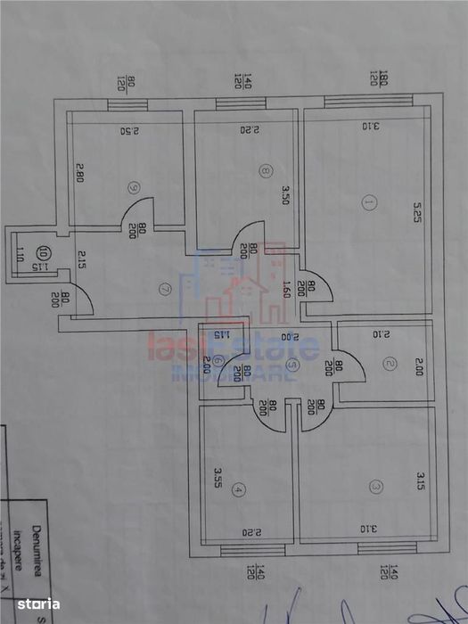 Apartament cu 4 camere la parter - zona Galata