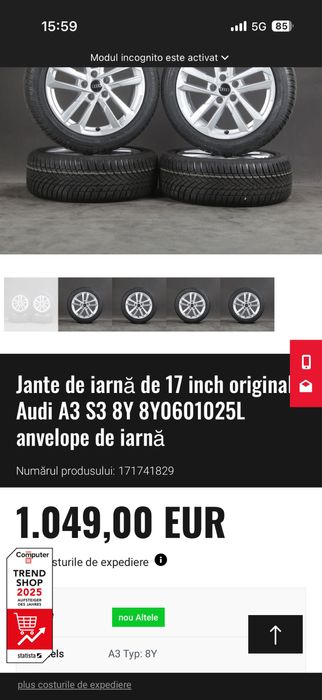 Jante oem 5x112 Vw/Skoda/Seat/Audi R17
