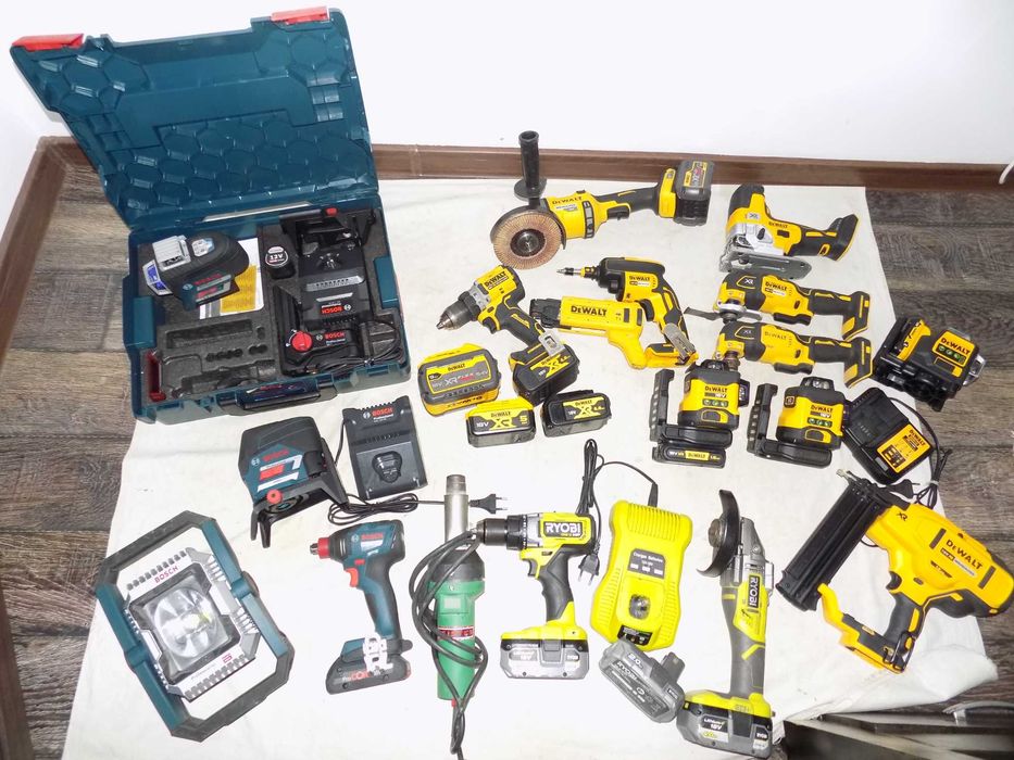 Scule  DeWalt , Ryobi , suflanta Leister , masina de insurubat Bosch 1/2