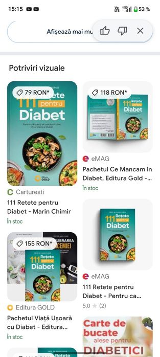Carte rețetar diabet