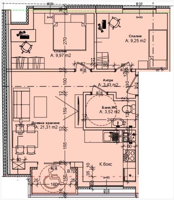 Продава се Тристаен апартамент в Бургас, Сарафово - 79 кв.м за 2343 €/кв.м - Снимка #1