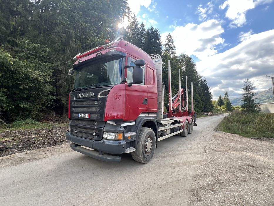 Scania R500 2014 euro 5 Epsilon M110 transport forestier lemn bustean