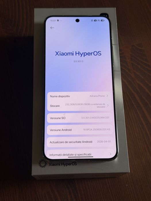 Xioami 15 12 gb ram  512 gb stocare