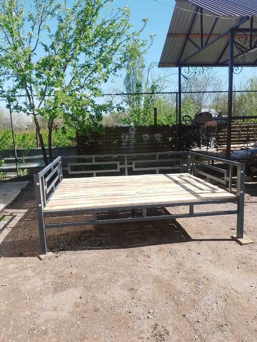 топчан разборный металлический