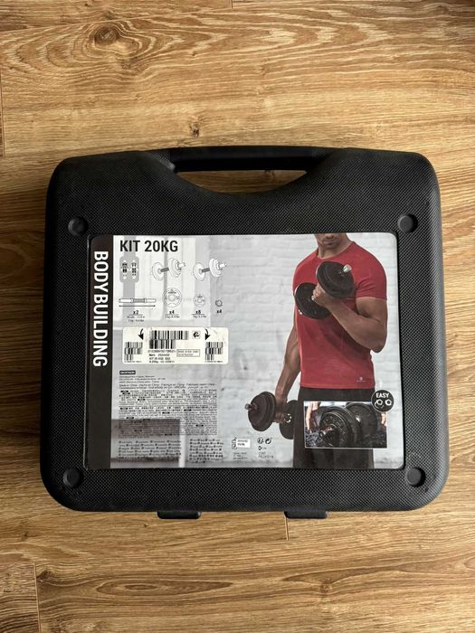 Set Gantere și Bare Bodybuilding 20 kg