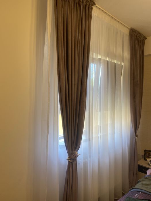 Set 2 draperii catifea