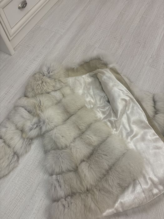 Шуба из песца (поперечка)