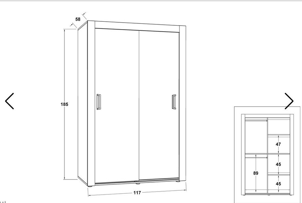 Гардероб с плъзгащи врати