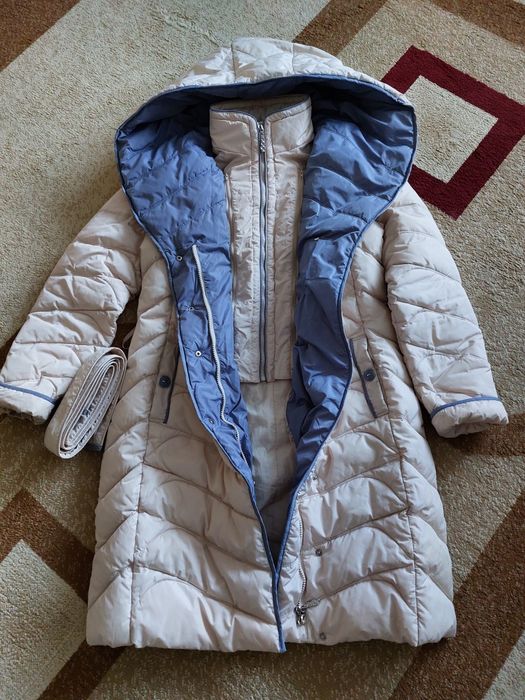 Зимнее пальто на теплом подкладе