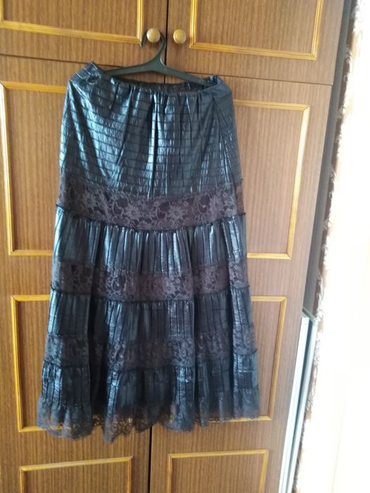 Юбка темно-коричневая