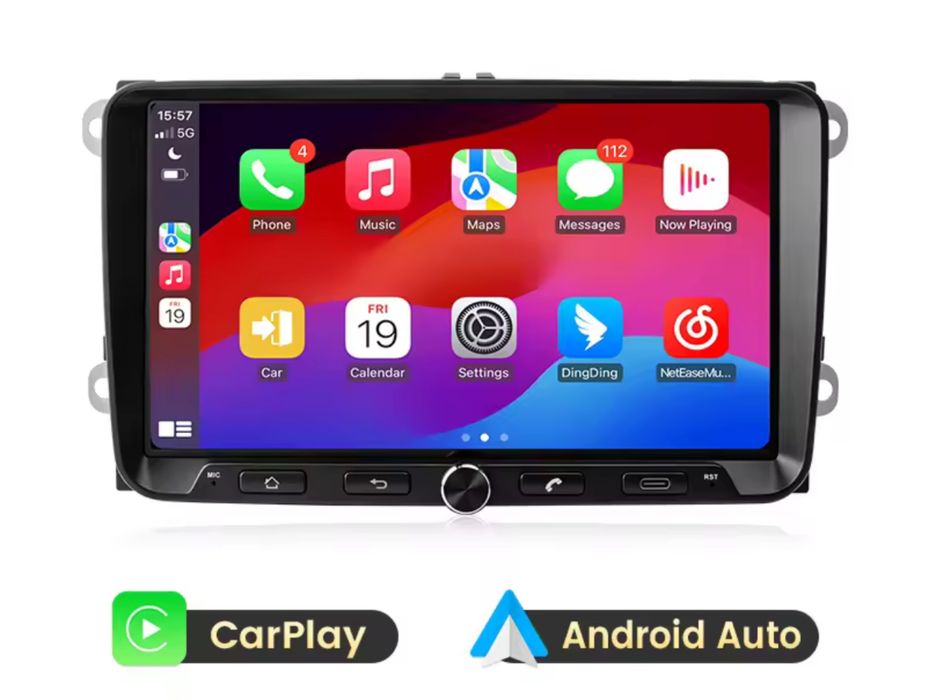 Navigatie 9 INCH VW Passat/Golf/Jetta/Polo/Tiguan/Scirocco/Eos  AndroidAuto & Carplay