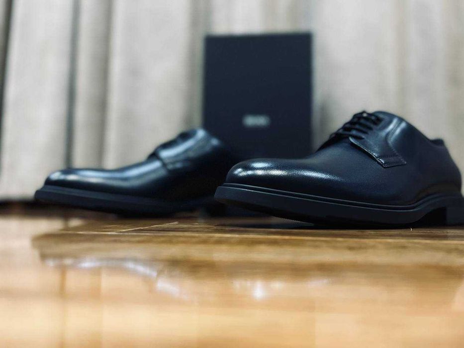 BOSS мужские кожаные туфли-дерби Италия РАЗМЕР 42.5,45