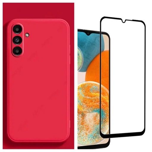 Husa Silicon X LEVEL+Folie Sticla Curb 21D Samsung A14/A34/A54/A35/A55