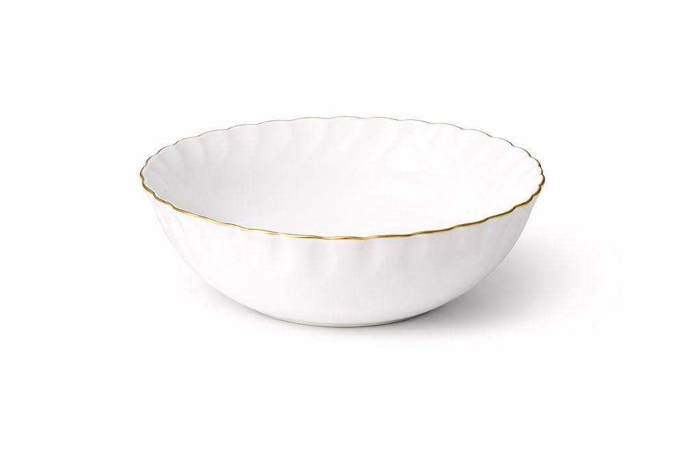 Set serviciu masa Opal 31 piese, 6 persoane, alb cu margine aurie, farfurii si cesti incluse, model Premium ZLine, elegant, ideal pentru cadou