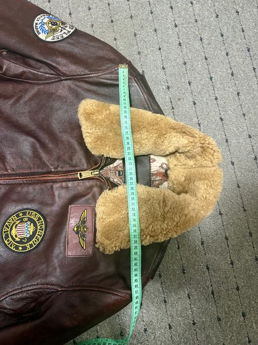 Geacă piele aviator