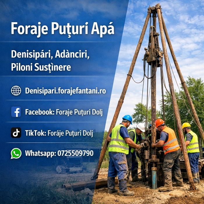 Foraje Puțuri Și Denisipari