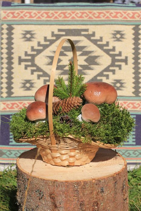 Кошница с Манатарки - Сувенир от Родопа. Ръчна изработка!