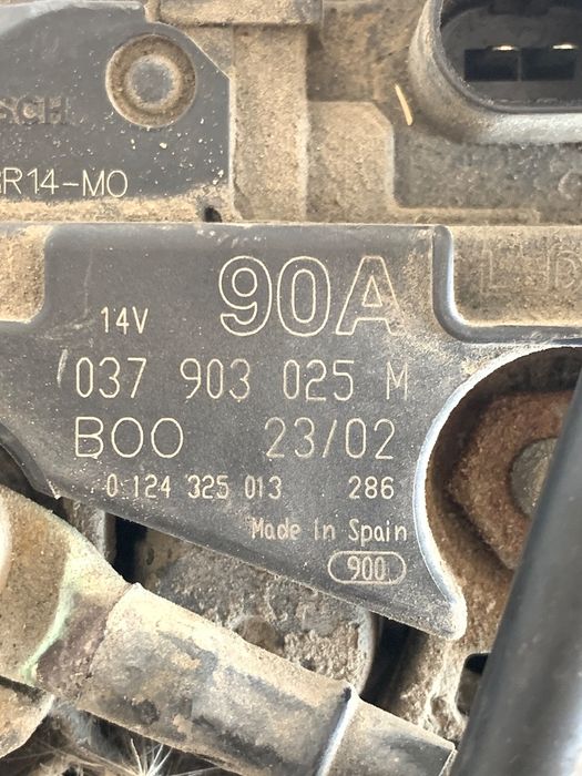 Alternator 14V 90A Skoda Fabia 1, Cordoba 2 , Golf 4 1.4 Benzina Oem