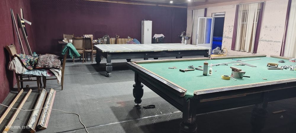 Bilyard stol yasash, remont, qayta sozlash xizmatlar koʻrsatish