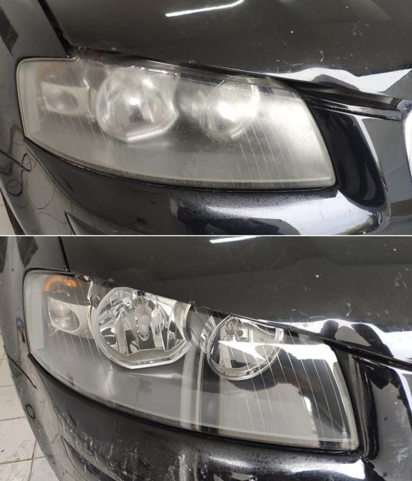 Полиране на фарове и монтаж на защитно фолио
