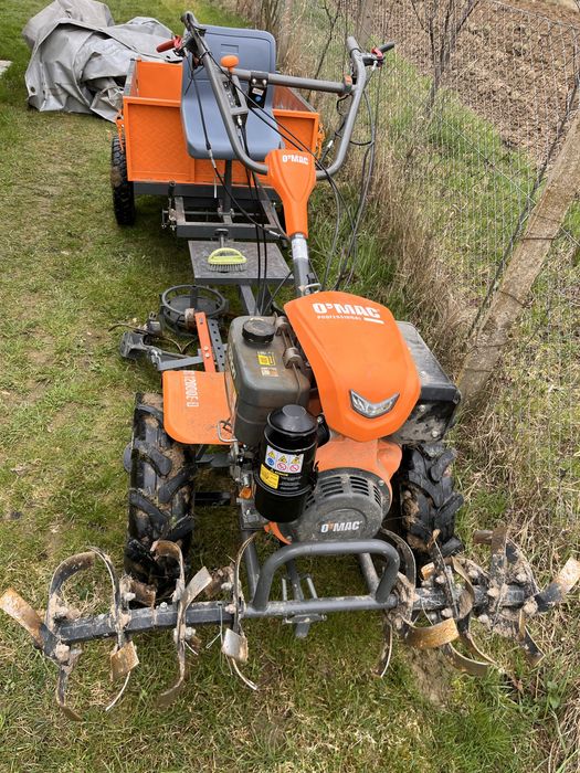 Motocultor Omac MC 12000-ED + remorcă + accesorii