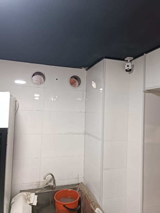 Сверлим отверстие для кухонной вытяжки. Алмазной бурения