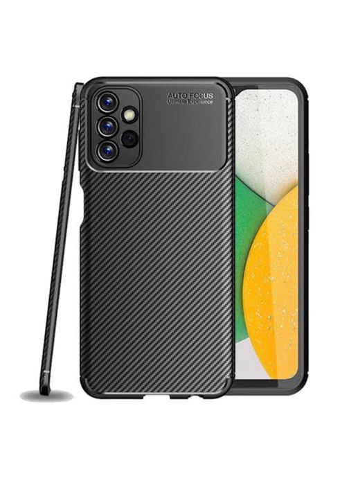 Samsung A12 A13 A15 A23 A24 A16 Husa Autofocus Carbon Silicon Negra