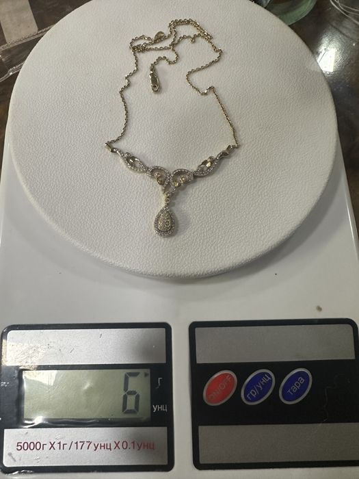 Уникално златно дамско колие