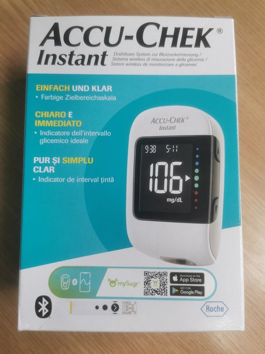 Pachet teste Accu Chek instant și aparat nou