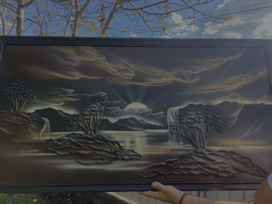 Tablou nou 3d foita aur