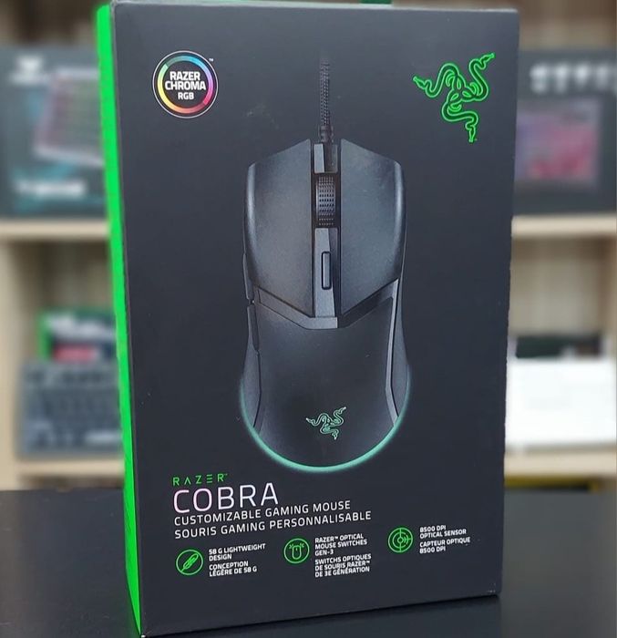 Razer Cobra СКИДКА Проводная мышка/мышь (вес 58 грамм, DPI 8500)