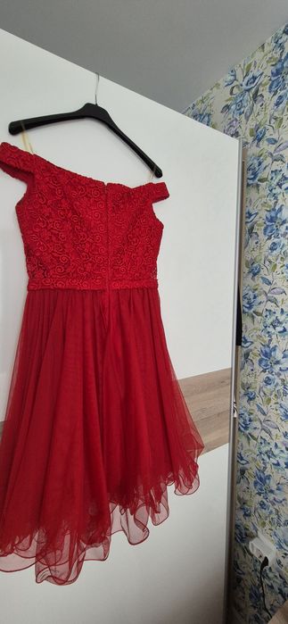 Официална/ абитуриентска/ бална червена рокля М