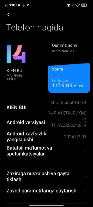 Redmi Note10s. Ideal
