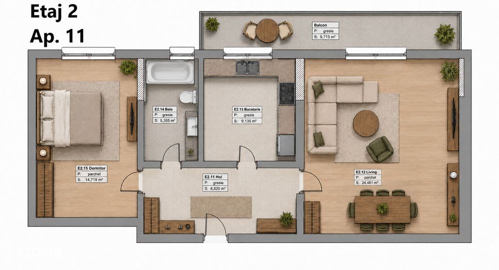 Proiect Amsterdam 6 - TVA inclus, Parcare subterana inclusa