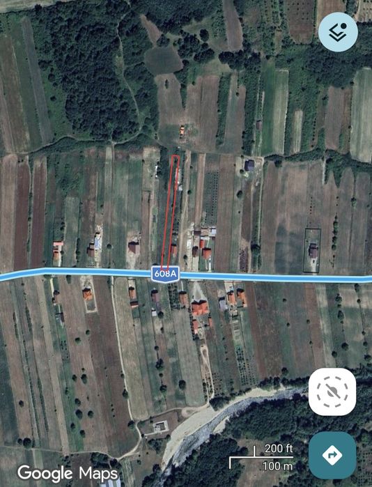 Teren 2.366 mp Zervești – drum principal spre Muntele Mic