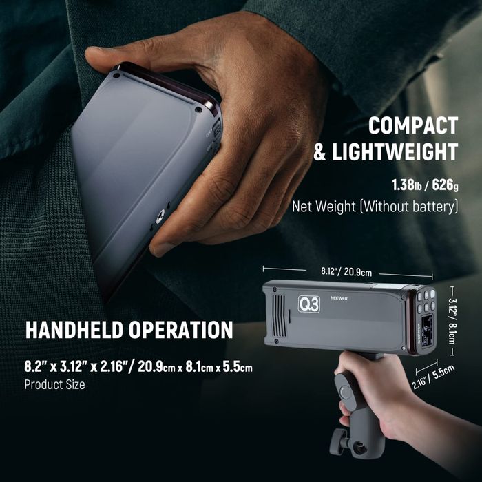 Проф. Светкавица. 200в! Джобна. Neewer. Godox Ad. Фото. Камера.