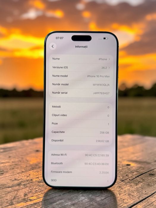 iPhone 16 Pro Max Preț 4000 lei fix