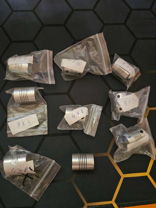 Set 9x Cuplaj Flexibil imprimanta 3d, CNC
