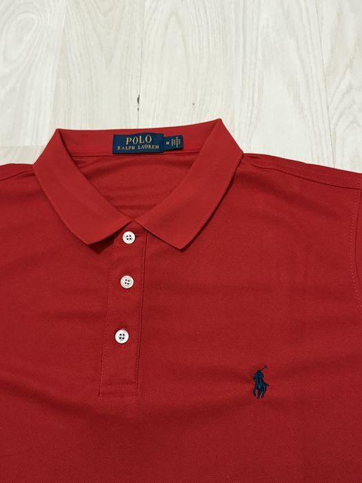 Tricou Polo Ralph Lauren - marimea M - rosu cu emblema albastra