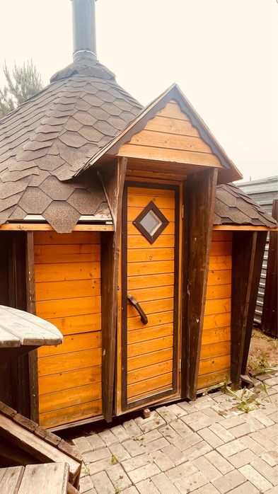 Гриль Домик, мангальная зона