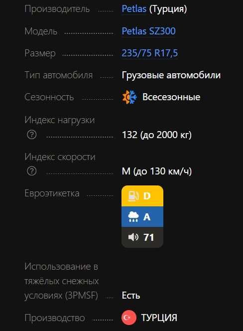 235/75 R17.5 Petlas SZ 300