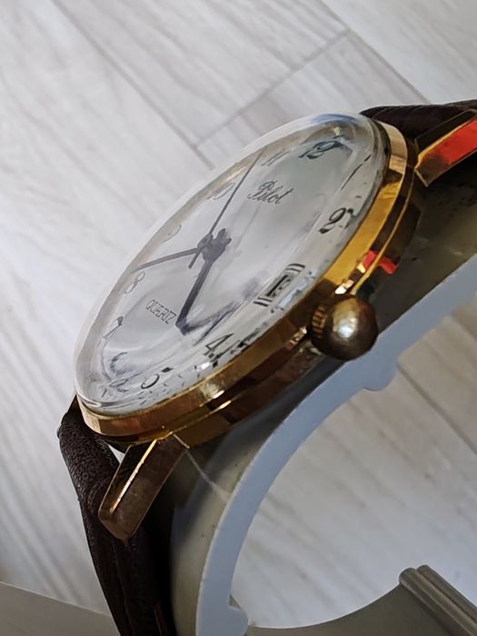 Ceas Pilot Elvețian Quartz 6 rubine 34 mm