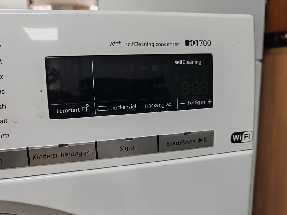 Комплект пералня и сушилня с термопомпа Сименс Siemens IQ 700 A +++ с WI-FI 9кг с 2 години гаранция!